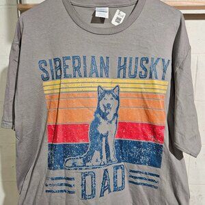 Siberian Husky Dad T-shirt